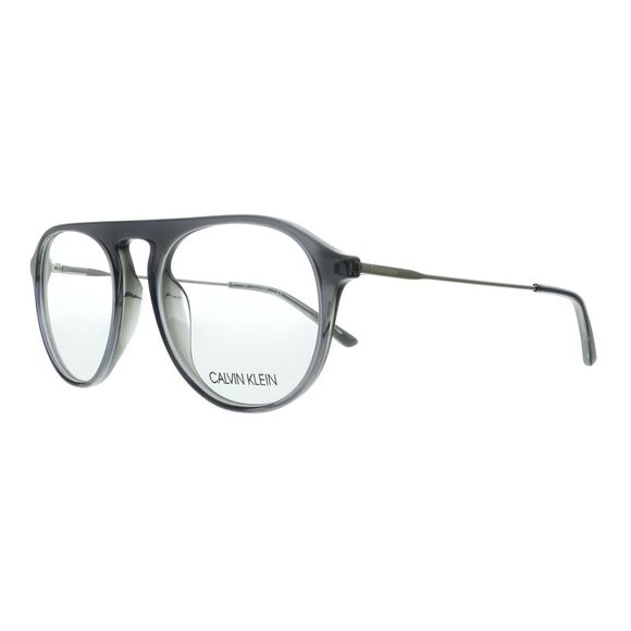 Calvin Klein CK20703 016 Crystal Charcoal/Grey Round Eyeglasses